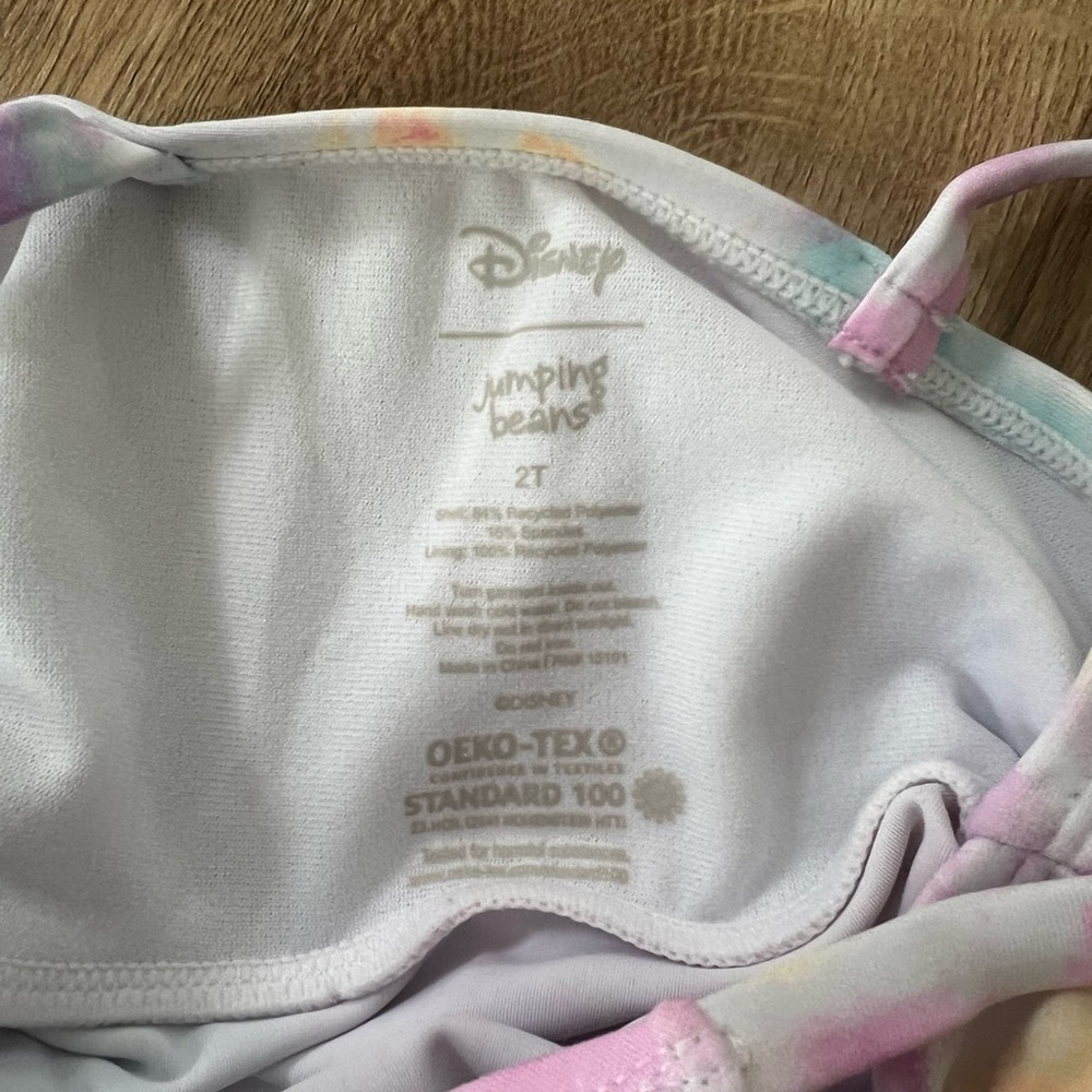 5/$25 Minnie Mouse Pink and Tie-Dye Swimsuit - Picture 7 of 8